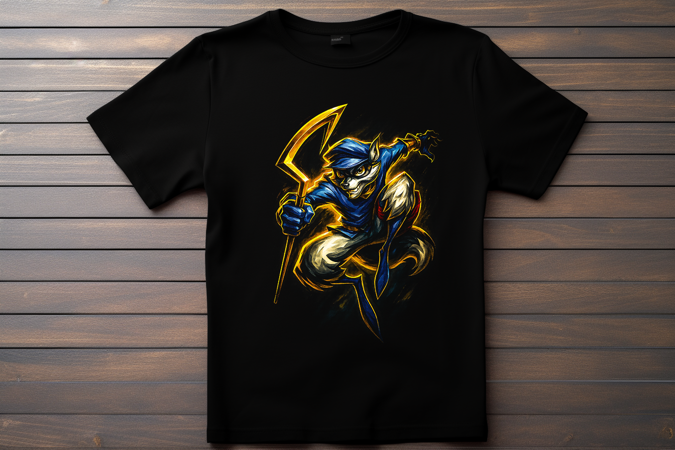 T-shirt Sly Cooper Kitsune Print Studio