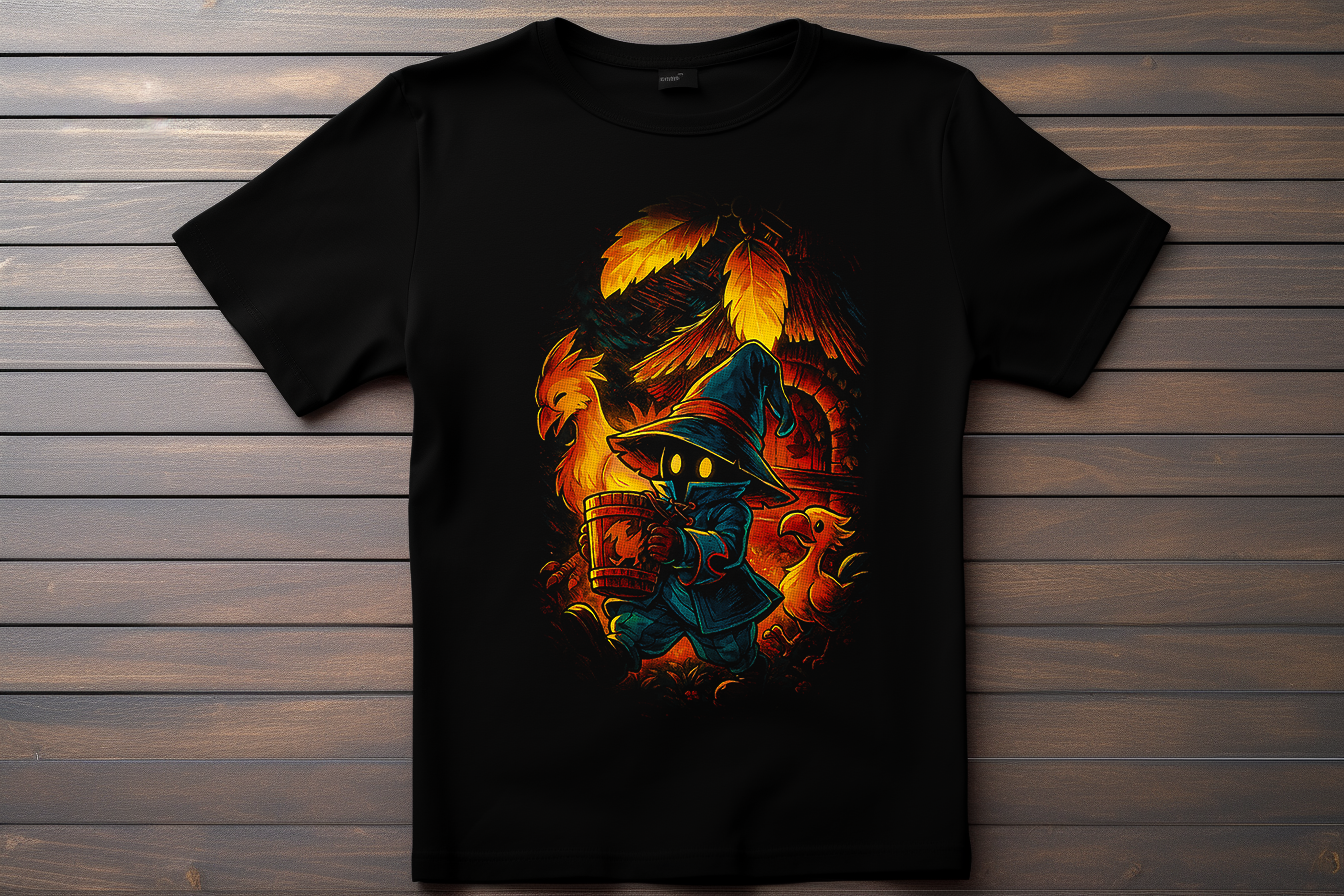 T-shirt Final Fantasy 9 - Bibi Kitsune Print Studio