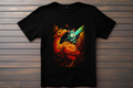 T-shirt Final Fantasy - Chocobo et Mog Kitsune Print Studio