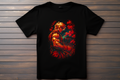 T-shirt Street Fighter - Ken Kitsune Print Studio