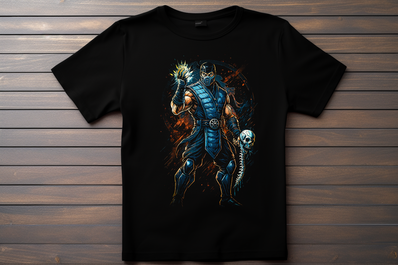 T-shirt Mortal Kombat - Sub Zero Kitsune Print Studio