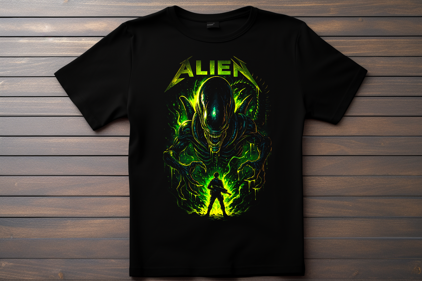 T-shirt Alien Kitsune Print Studio