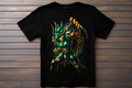 T-shirt Saint Seiya - Shiryu Kitsune Print Studio