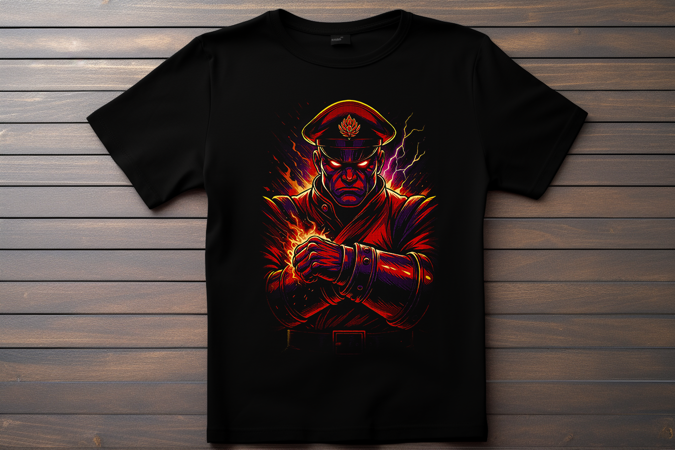 T-shirt Street Fighter - Bison Kitsune Print Studio