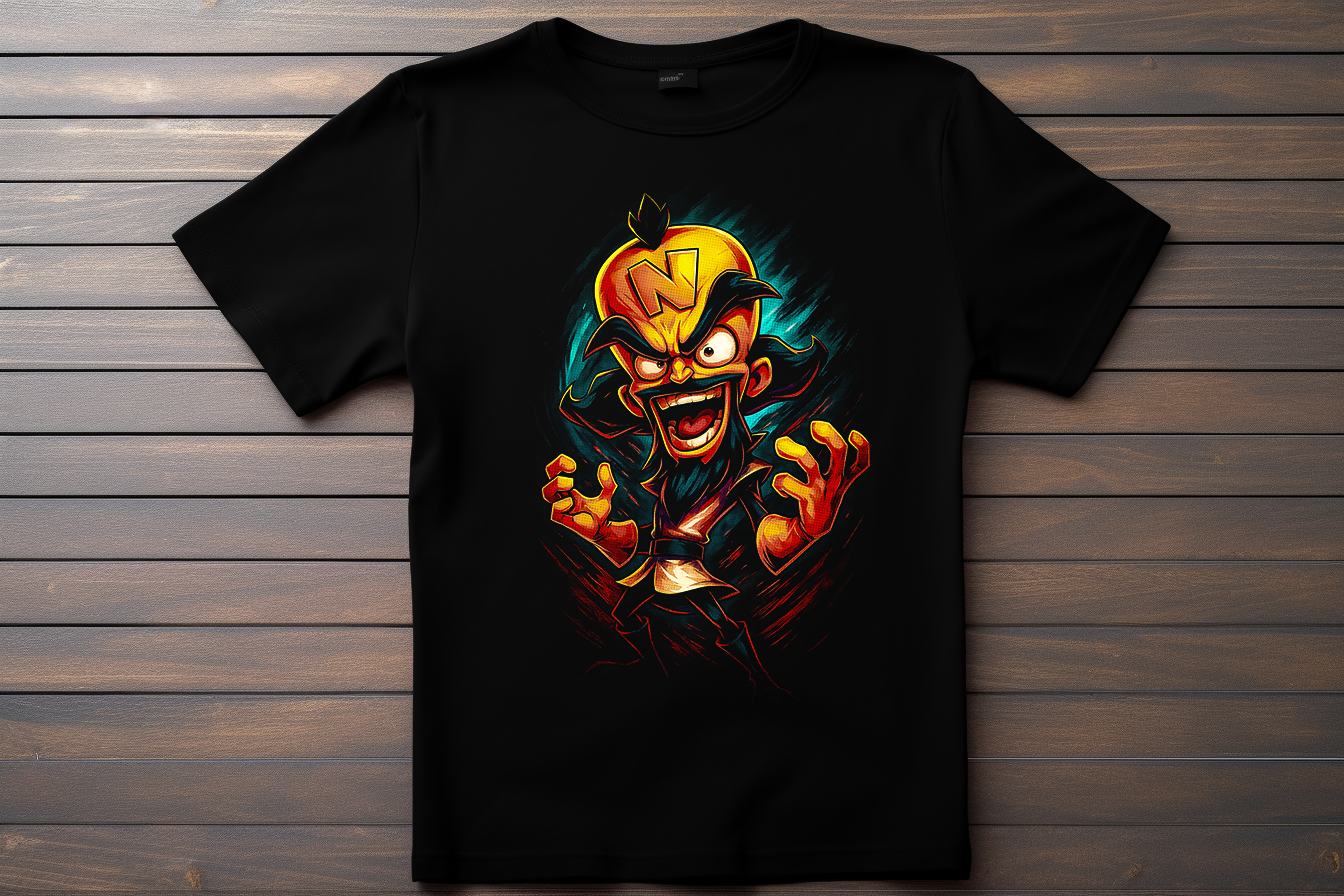 T-shirt Crash Bandicoot - Dr Nitro Kitsune Print Studio