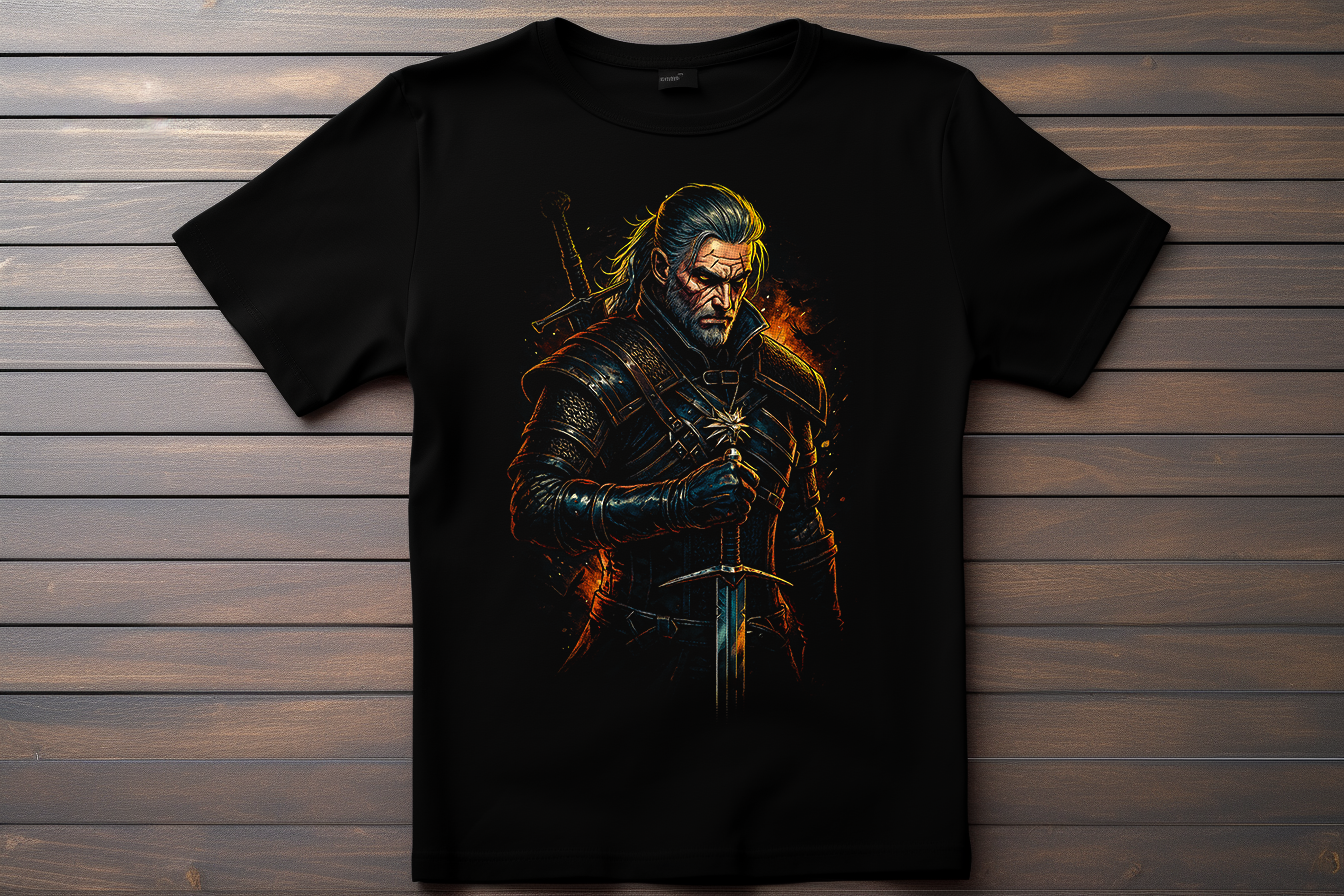 T-shirt The Witcher - Gérald De Riv Kitsune Print Studio