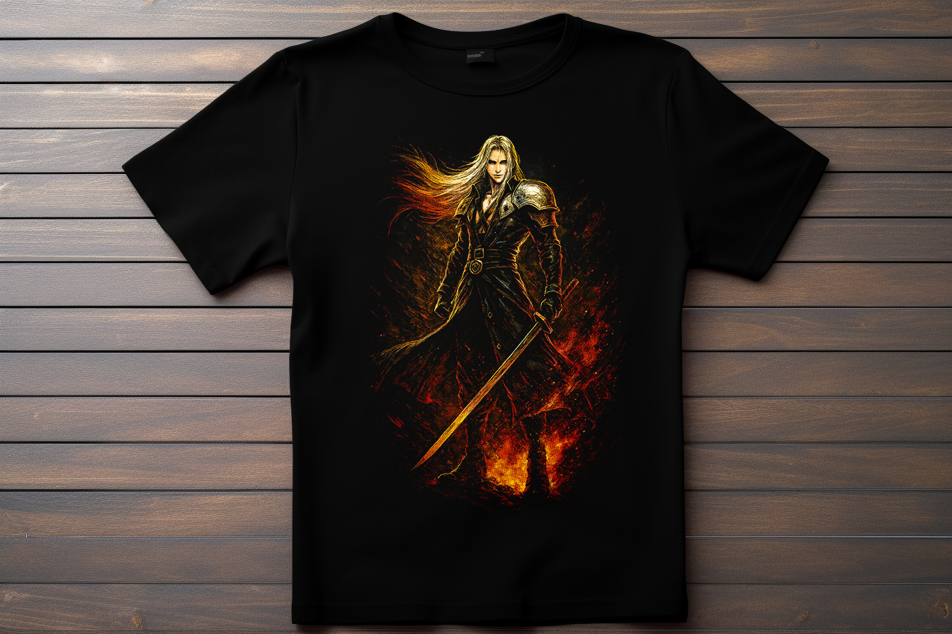 T-shirt Final Fantasy 7 - Sephiroth Kitsune Print Studio