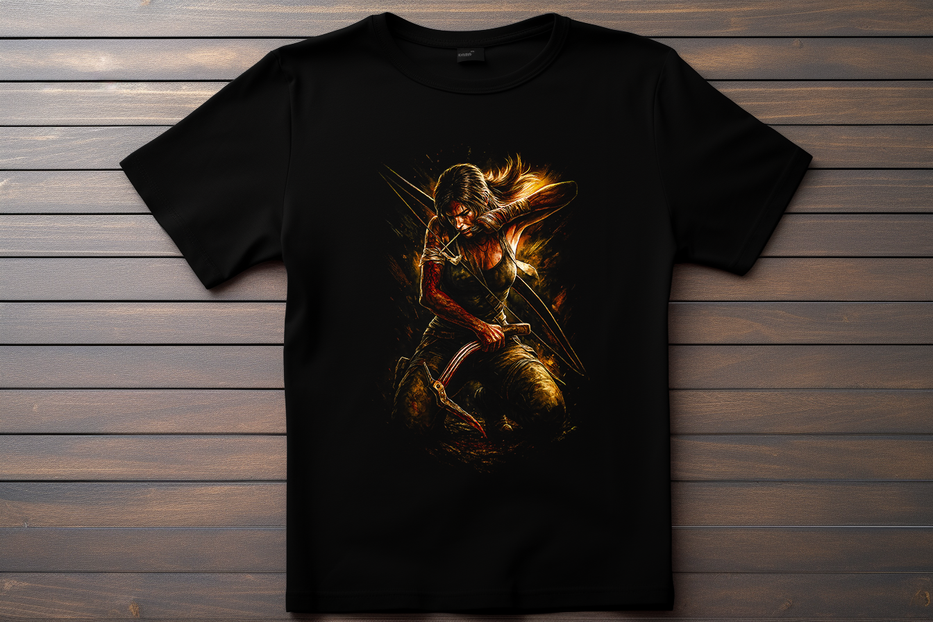 T-shirt Tomb Raider - Lara Croft Kitsune Print Studio