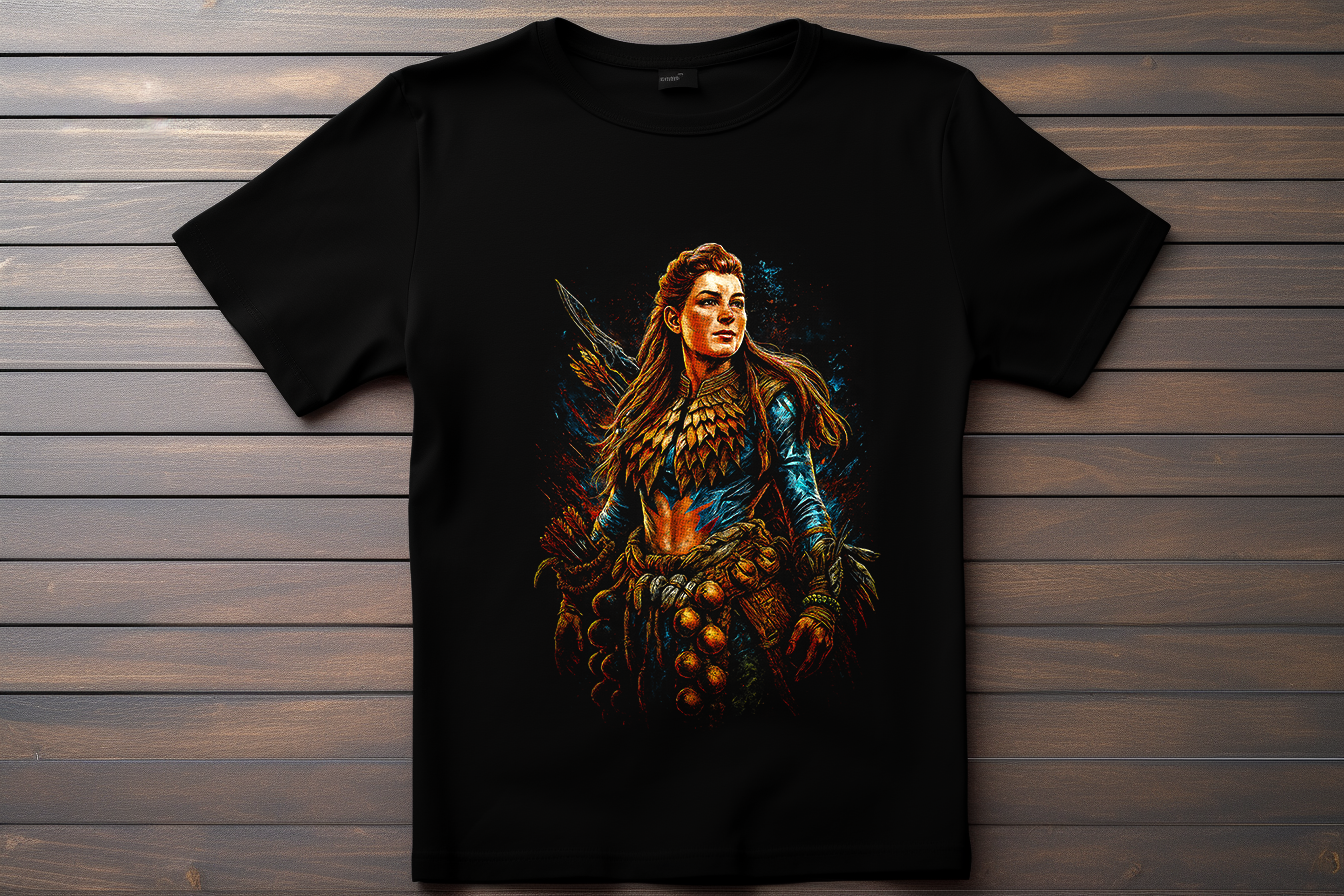 T-shirt Horizon Zero Dawn  - Aloy Kitsune Print Studio