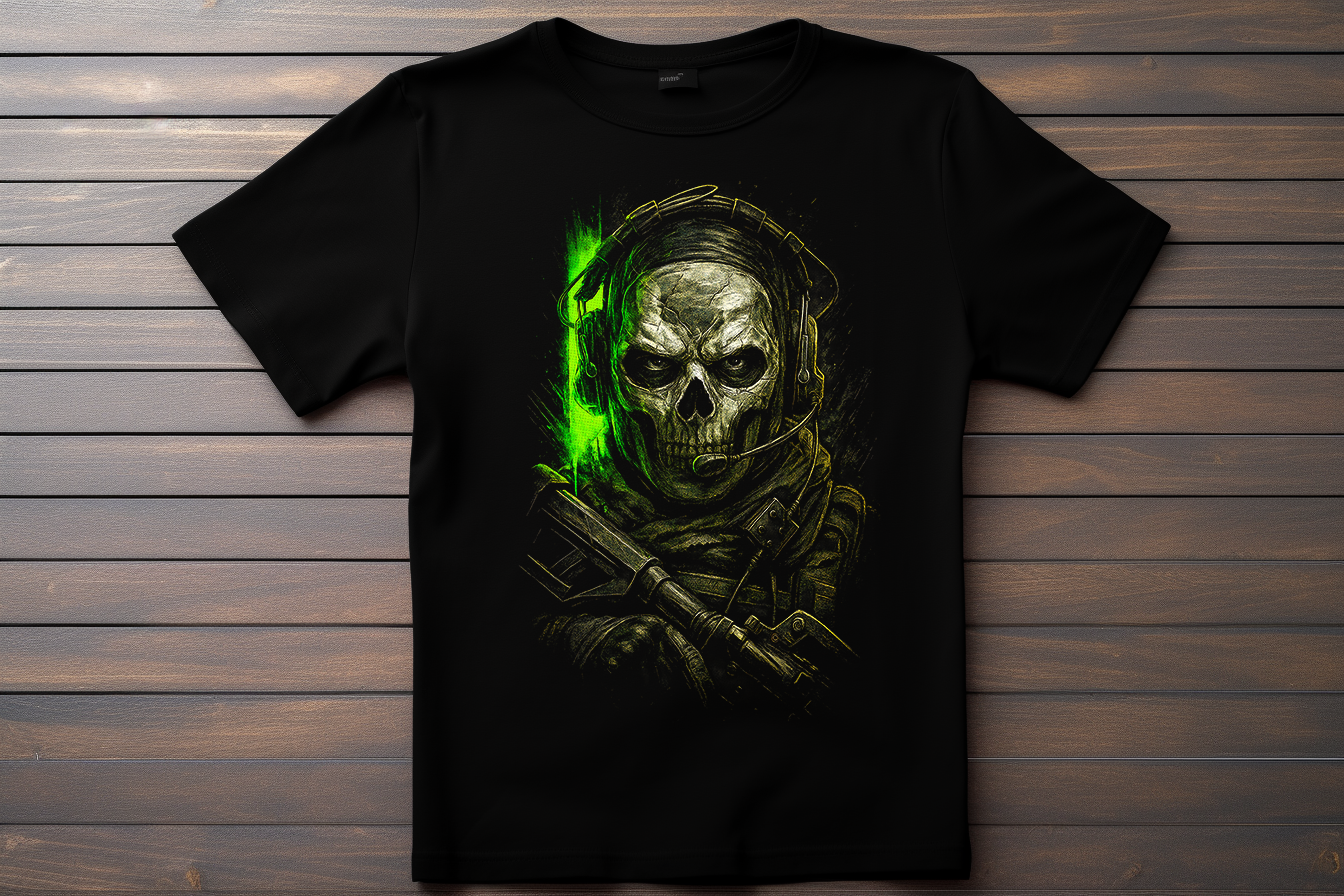 T-shirt Call Of Duty - Ghost Kitsune Print Studio